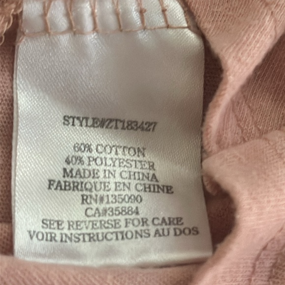 Z supply light Blush Pink V-neck Top Size Large - Picture 6 of 7